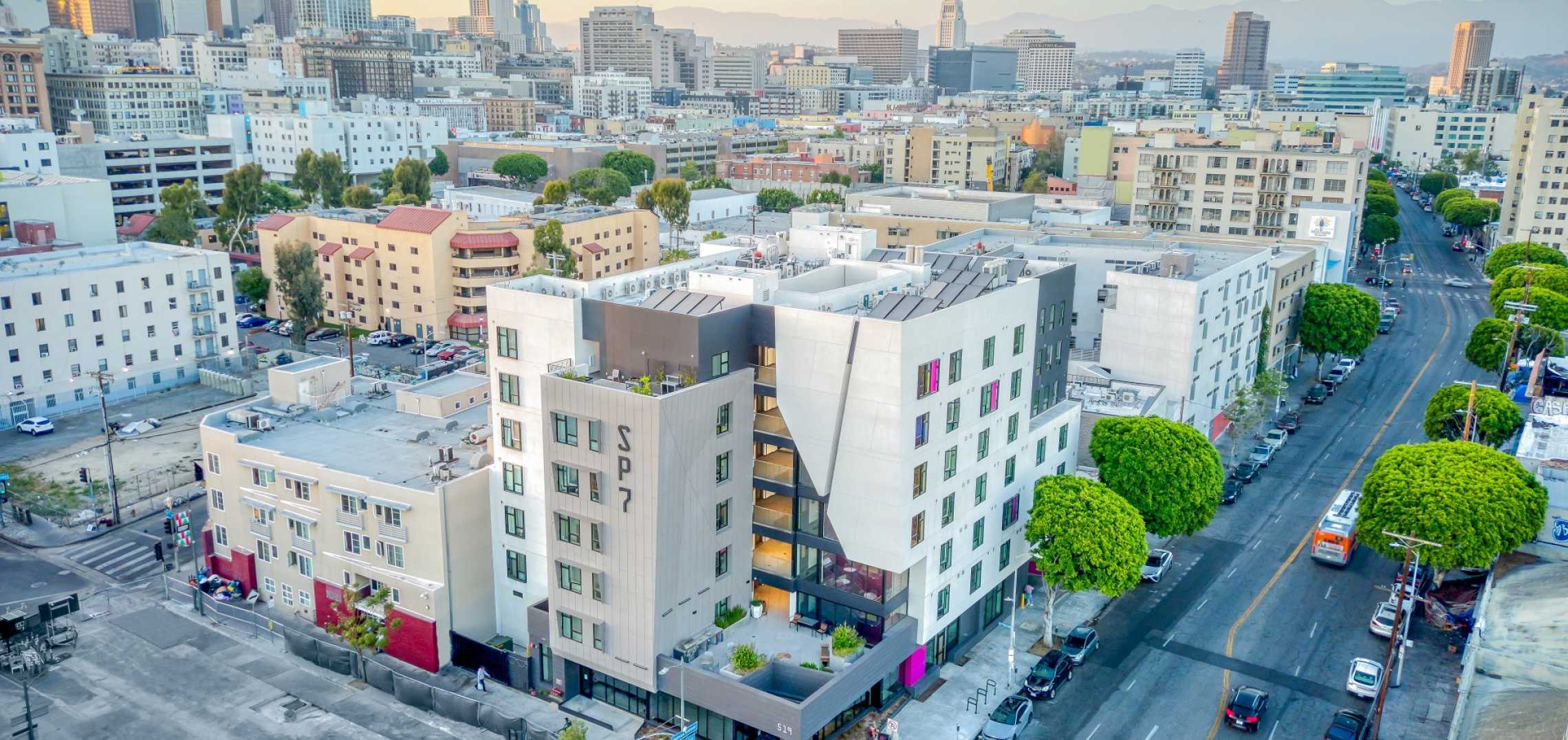 Image showcasing Skid Row Housing's SP7 apartments debut in DTLA | Urbanize LA